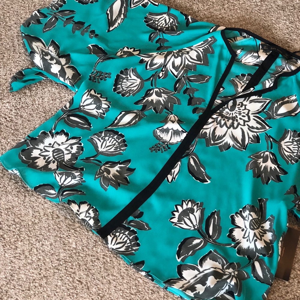 Zara Batwing Pullover Blouse NWT size L